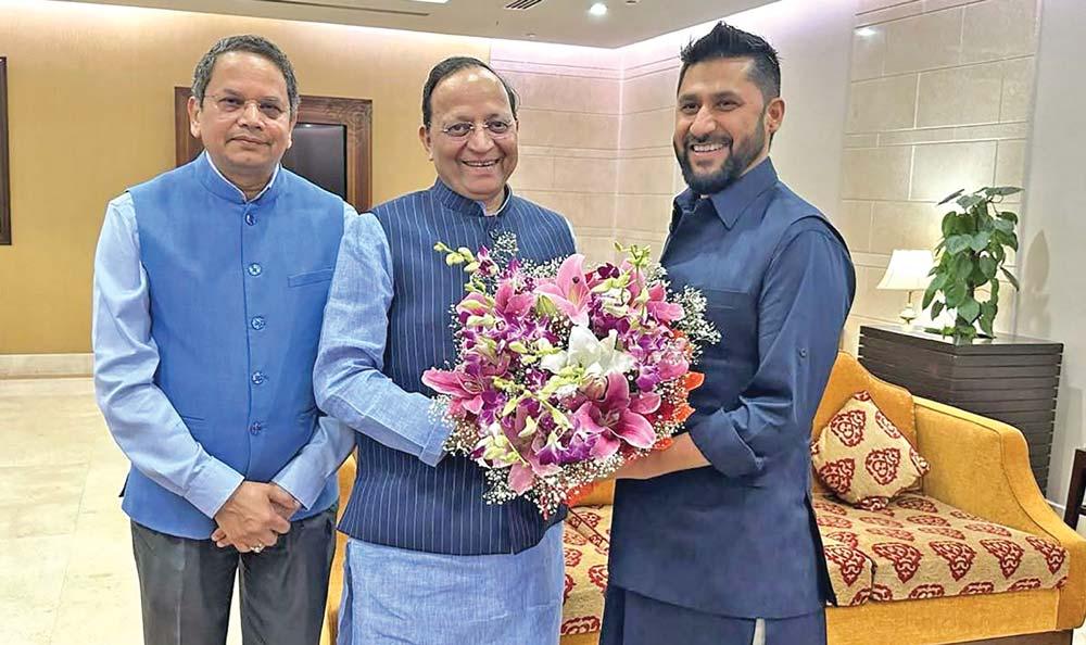 सभापति लामिछाने र भाजपा अध्यक्ष नबिनबीच भेटवार्ता हुँदै