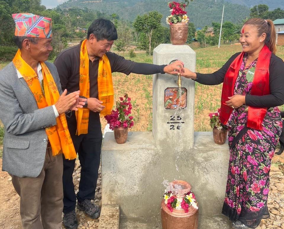 हलेसी तुवाचुङमा ‘एक घर, एक धारा’ कार्यक्रम, सल्लेका ३१ मगर परिवार लाभान्वित