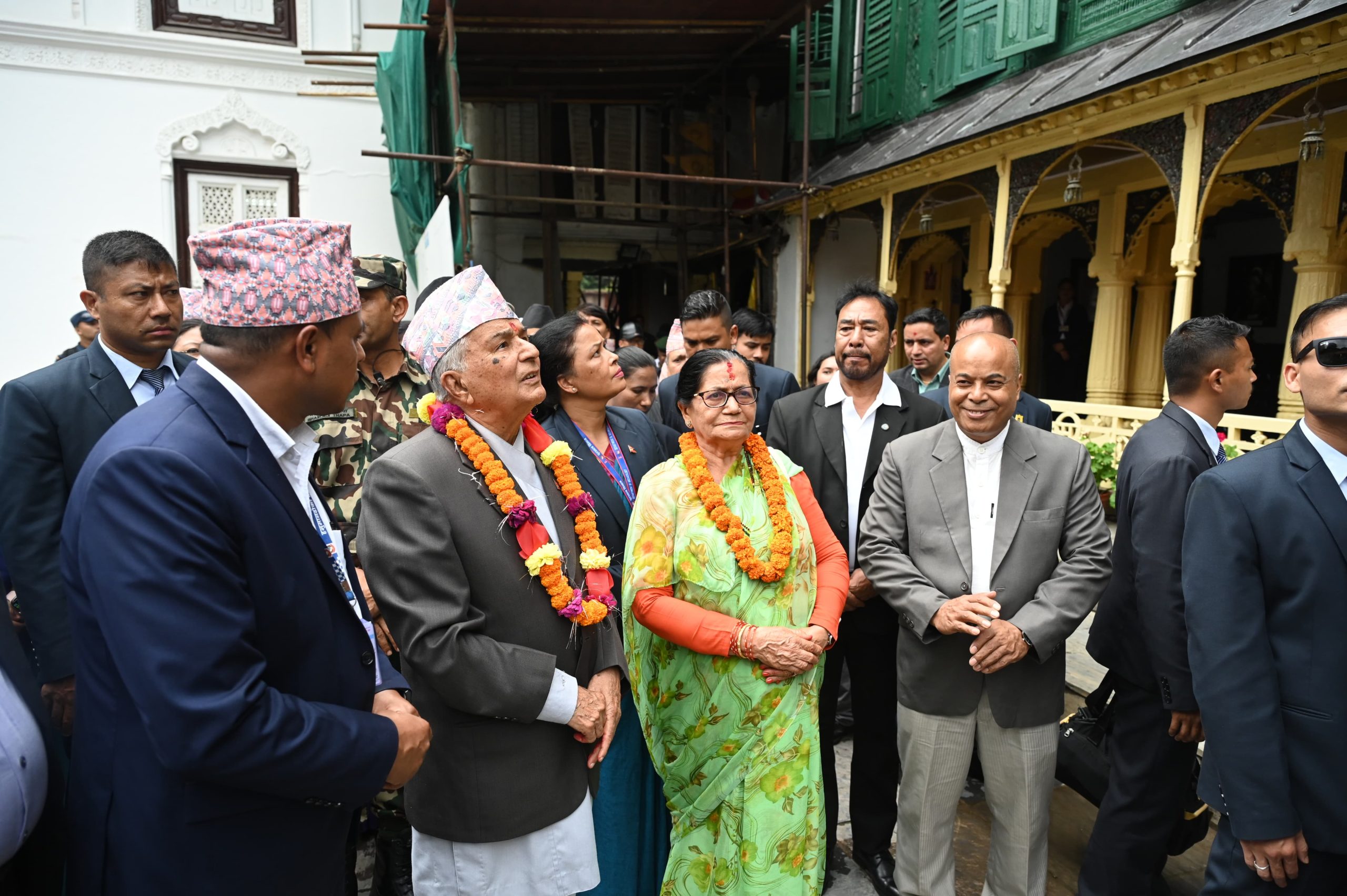 राष्ट्रपतिले गरे हनुमान ढोका दरबार क्षेत्रको अवलोकन (फोटोफिचर)