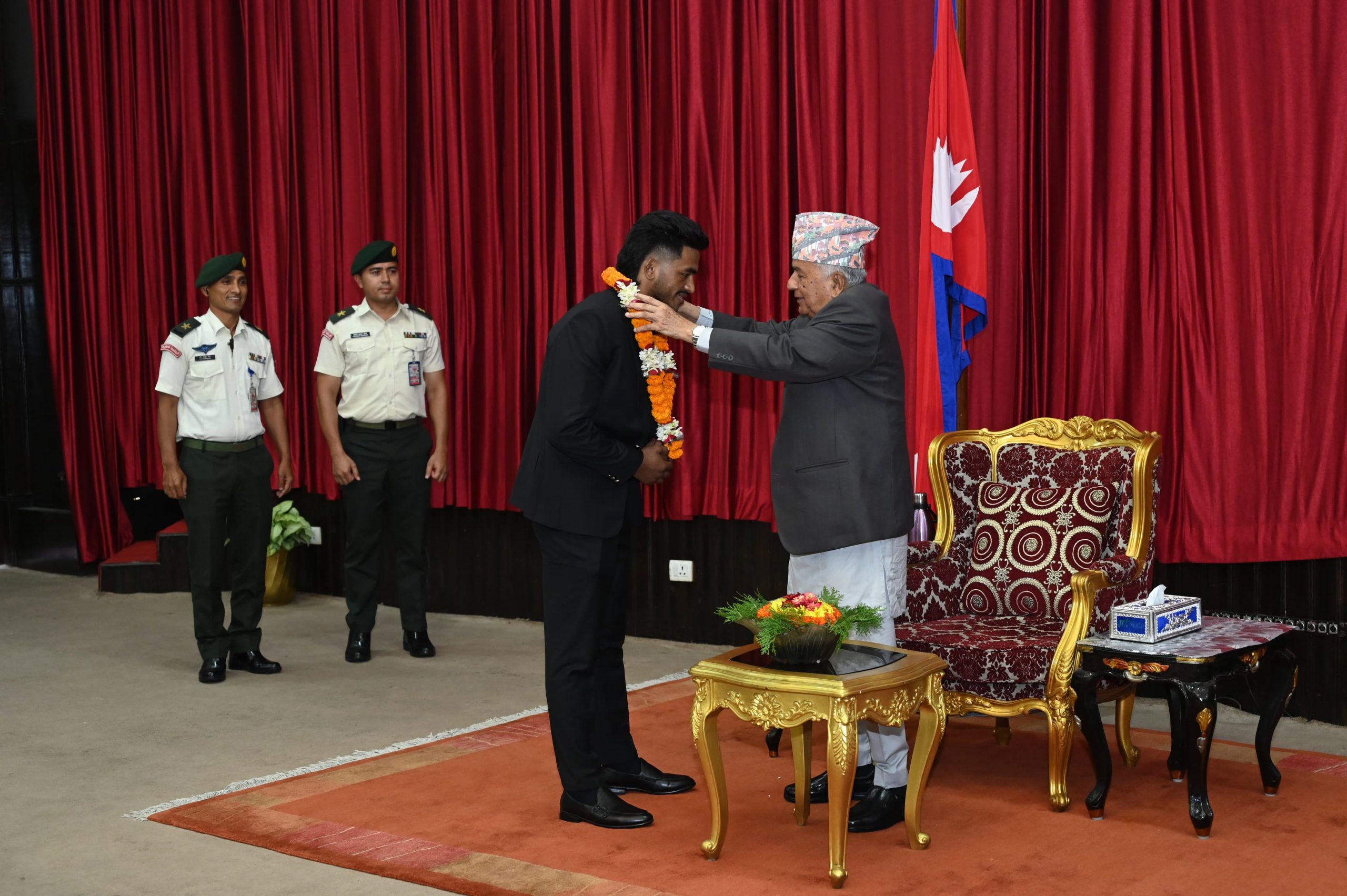 एमएफएन टाइटल विजेता रविन्द्र ढाँट राष्ट्रपतिद्धारा सम्मानित