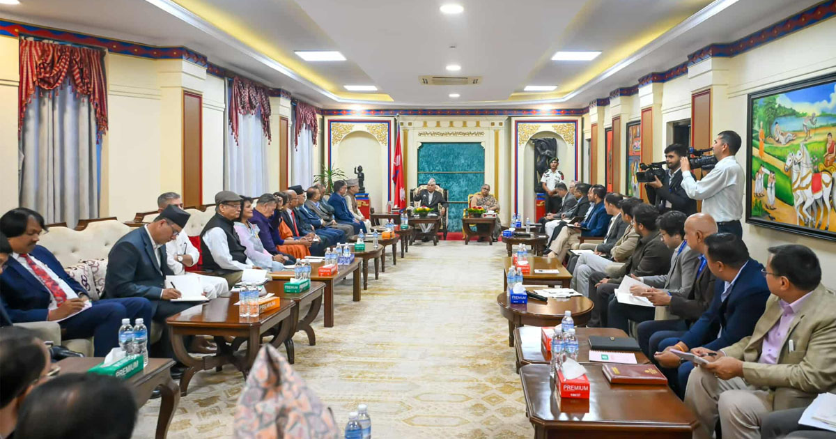 राष्ट्रपतिको आग्रहः देश, जनता, लोकतन्त्र र संविधान रक्षाका लागि चुनावमा लाग्नुस्