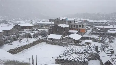 उत्तरी गोरखामा हिमपात