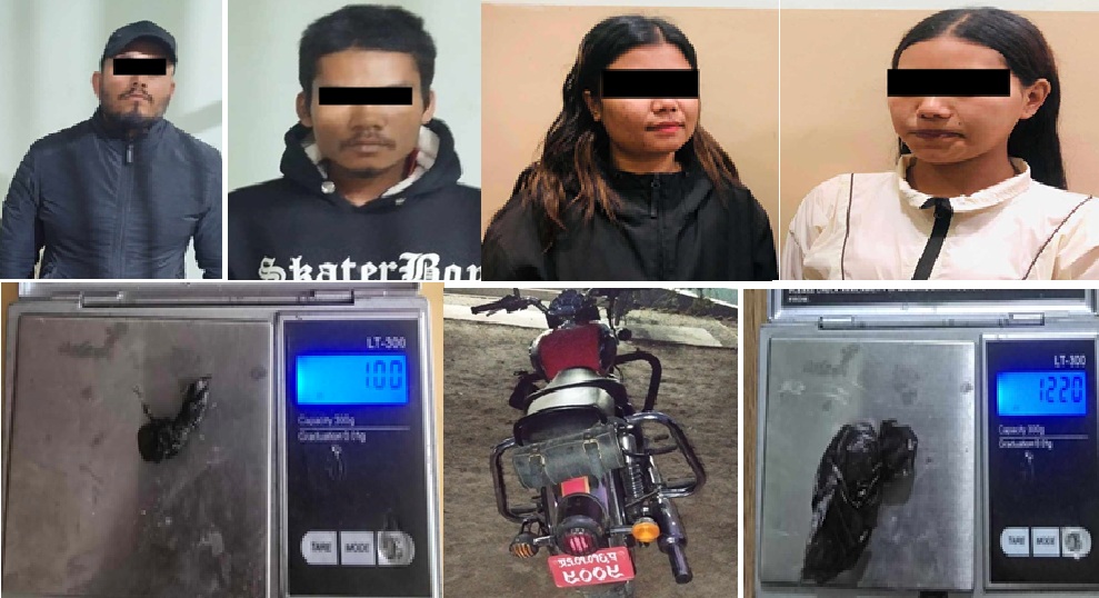 ब्राउनसुगर किन्न भारत पसेका चार जना यसरी समातिए झापामा